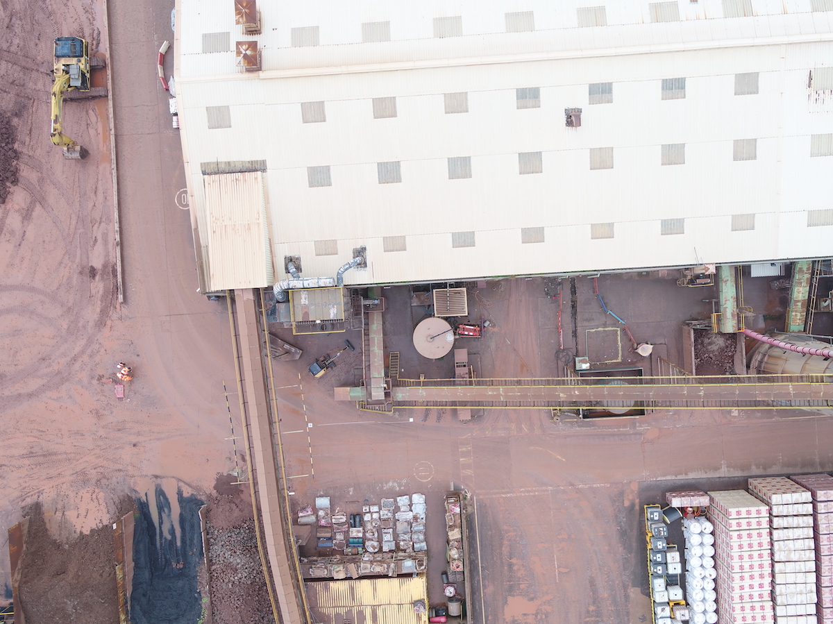Aerial View of Restricted Site Where New Plant Was To Be Installed