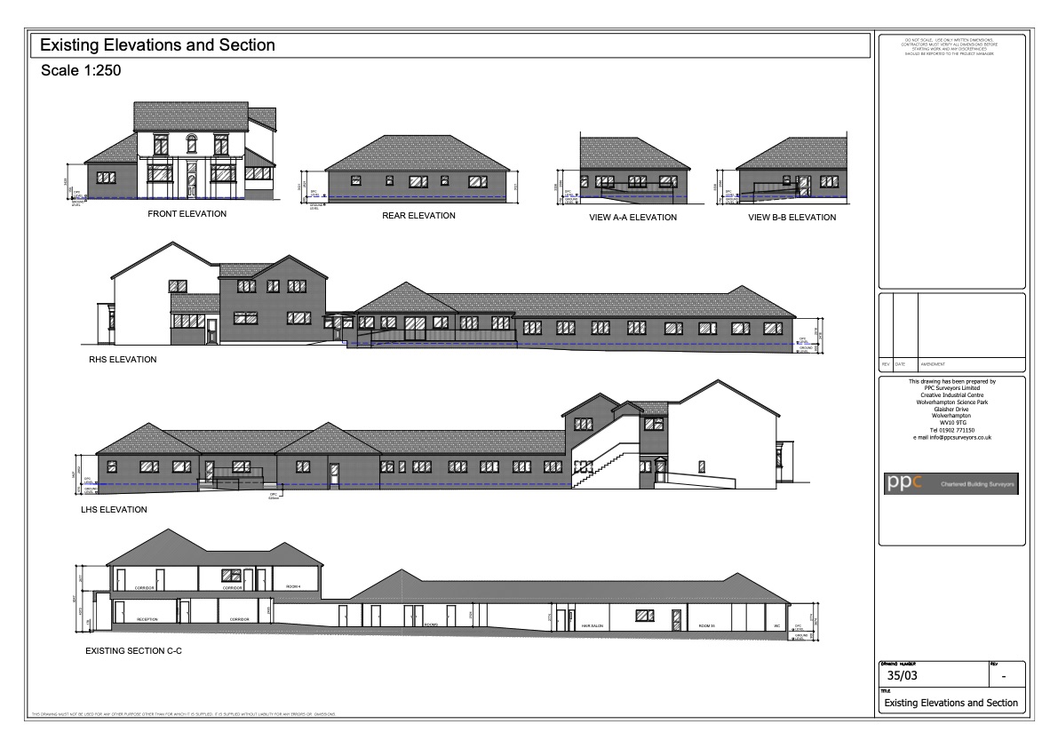 An example of PPC's architectural drawing services