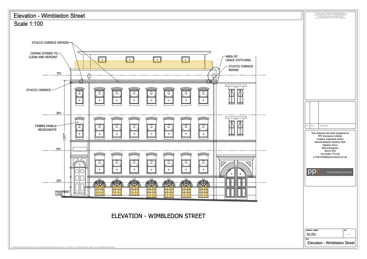 An example of PPC's architectural drawing services